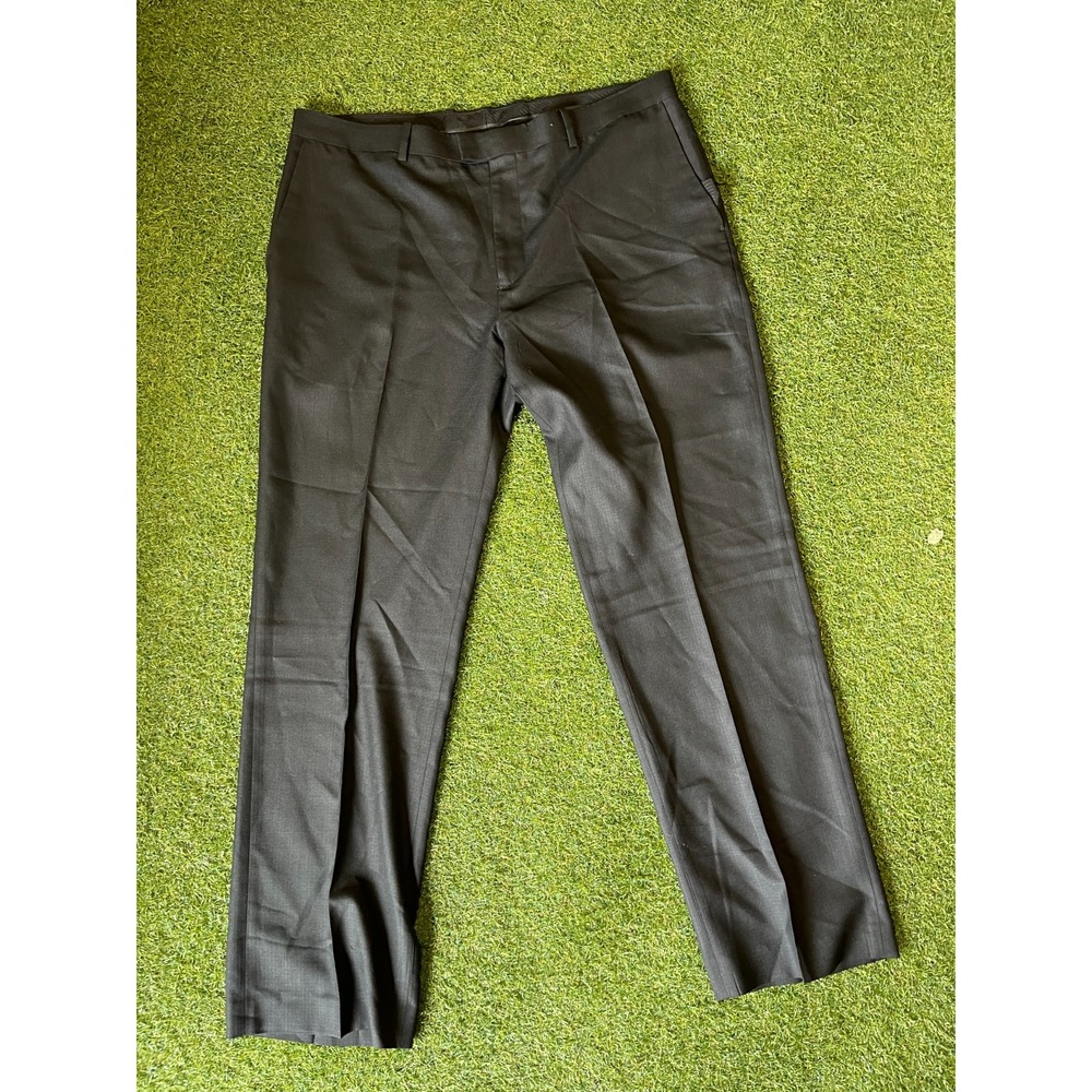 Marc Anthony Dress Pants Mens 38x32 Black Flat Front Pockets Business‎ Fomral